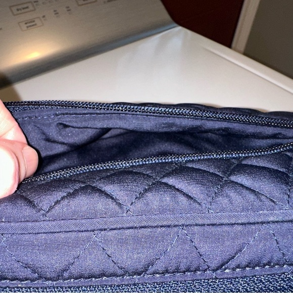 Vera Bradley Navy Make-Up/Medicine (Cold) Travel Accessory Bag in Microfiber - Picture 4 of 5